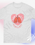 Cool quirky lung illustration pink design unisex t-shirt