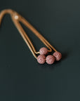Pink Lava Stone Diffuser Necklace and Bracelet Set