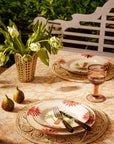 Arabella Dinner Plate, Green Palm Tree Set of 4
