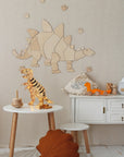 Dinosaur Stegosaurus - Wooden Wall Decoration