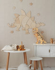 Dinosaur Stegosaurus - Wooden Wall Decoration