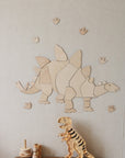 Dinosaur Stegosaurus - Wooden Wall Decoration