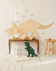 Dinosaur Triceratops – Wooden Wall Decoration