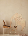 Safari Elephant Wooden Wall Art