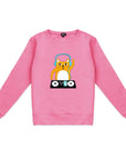 Womens DJ Cat Sweatshirt in Soft Cotton