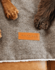 THE LINCOLN | LUXURY TWEED & FAUX FUR REVERSIBLE DOG BLANKET