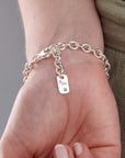 Maltipoo Silver Dog Charm Bracelet