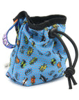 Stylish Blue Graffiti Dog Treat Bag