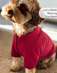 Dog Fleece Coat - Berry Red
