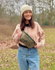Dog Walking Bum Bag - Khaki Green