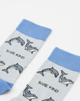 Save the Dolphin Bamboo Socks in Grey