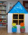 Cardboard DIY House for Kids