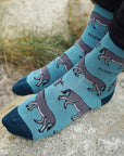 Save the Donkeys Bamboo Socks in Blue