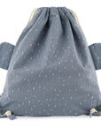 Kids Waterproof Drawstring Bag with Elephant Design