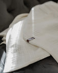 Soft Muslin Cotton Blanket - Ivory White
