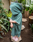 Dinosaur Short Sleeve Poncho for Kids