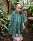 Dinosaur Short Sleeve Poncho for Kids