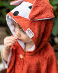 Short Sleeve Toddler Poncho Fox