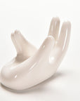 1pc White Ceramic Hand Rest-4