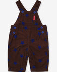 Bio-Baumwoll Kinder Cord-Latzhose mit Sternen-Druck
