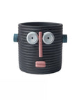 Dummy Robot Plant Flower Pot, Handmade Indoor / Outdoor Whimsical Ceramic Pots-10