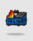 Dumpster Fire Golf Ball Marker