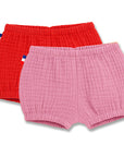 duo bloomers gaze coton bio fraise rose