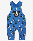 Funny German Shepherd Print Overalls for Kids - Adjustable Soft Organic Cotton Bib Pants with Dog Applique by Toby Tiger at brixbailey.com