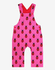 Baby Overalls with Ladybug Print - Adjustable Soft Organic Cotton Romper for Easy Diaper Changes by Toby Tiger at brixbailey.com