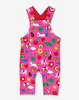 Premium organic cotton baby overalls with toy print, adjustable straps, GOTS certified, sustainable, stylish, best-selling by Toby Tiger at brixbailey.com