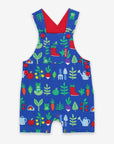 Sweet Little Gardeners Look Adorable in Adjustable Organic Cotton Overalls with Garden Print and Snap Buttons by Toby Tiger at brixbailey.com