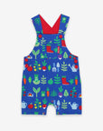Sweet Little Gardeners Look Adorable in Adjustable Organic Cotton Bib Shorts with Garden Print by Toby Tiger at brixbailey.com