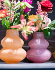 VASE SKRZYSZOW S- H16 D14 cm - TANGERINE