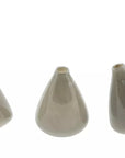 TUMBLING VASE - H12 D10 cm - TAUPE