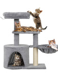 Danoo Cat Tree with Hammock and Den – Grey