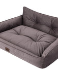 Hano Dog & Cat Bed with Removable Cover – Brown, L