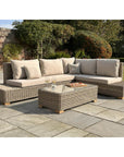 Modern Capri Outdoor Table Set | Stylish Corner & Coffee Combo