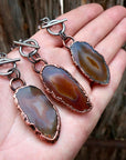 Agate Slice Necklace - Crystal Jewelry | Handmade by Blackbird & Sage