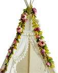 Peony Floral Garland - Boho Charm for Kids' Teepees & Nursery Decor by Minicamp at brixbailey.com
