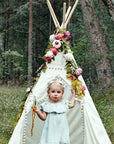 Peony Floral Garland - Boho Charm for Kids' Teepees & Home Decor by Minicamp at brixbailey.com