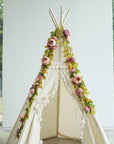 Peony Floral Garland - Boho Charm for Teepees, Nurseries & Home Decor by Minicamp at brixbailey.com