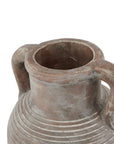 Large Tuscan Style Brown Amphora Pot