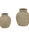 Elegant Medium Tuscan Grey Vase | Modern Home Decor