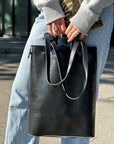 Handcrafted Leather Tote Bag – Stylish & Durable with Zip Closure by RR at brixbailey.com