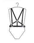 Versatile Leather Body Harness with Ring Detail – Handmade in Latvia by RR at brixbailey.com