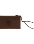 Slim Leather Wallet with YKK Zipper & Removable Wristlet by RR at brixbailey.com