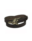 Adjustable Wolf Buckle Leather Bracelet/Choker – Multi-Wear by RR at brixbailey.com