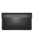 Small Glossy Wood and Leather Clutch