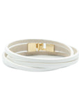 Double Wrap Leather Bracelet – Golden T-Bar Clasp Closure by RR at brixbailey.com