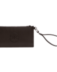 Slim Leather Wallet with YKK Zipper & Removable Wristlet by RR at brixbailey.com